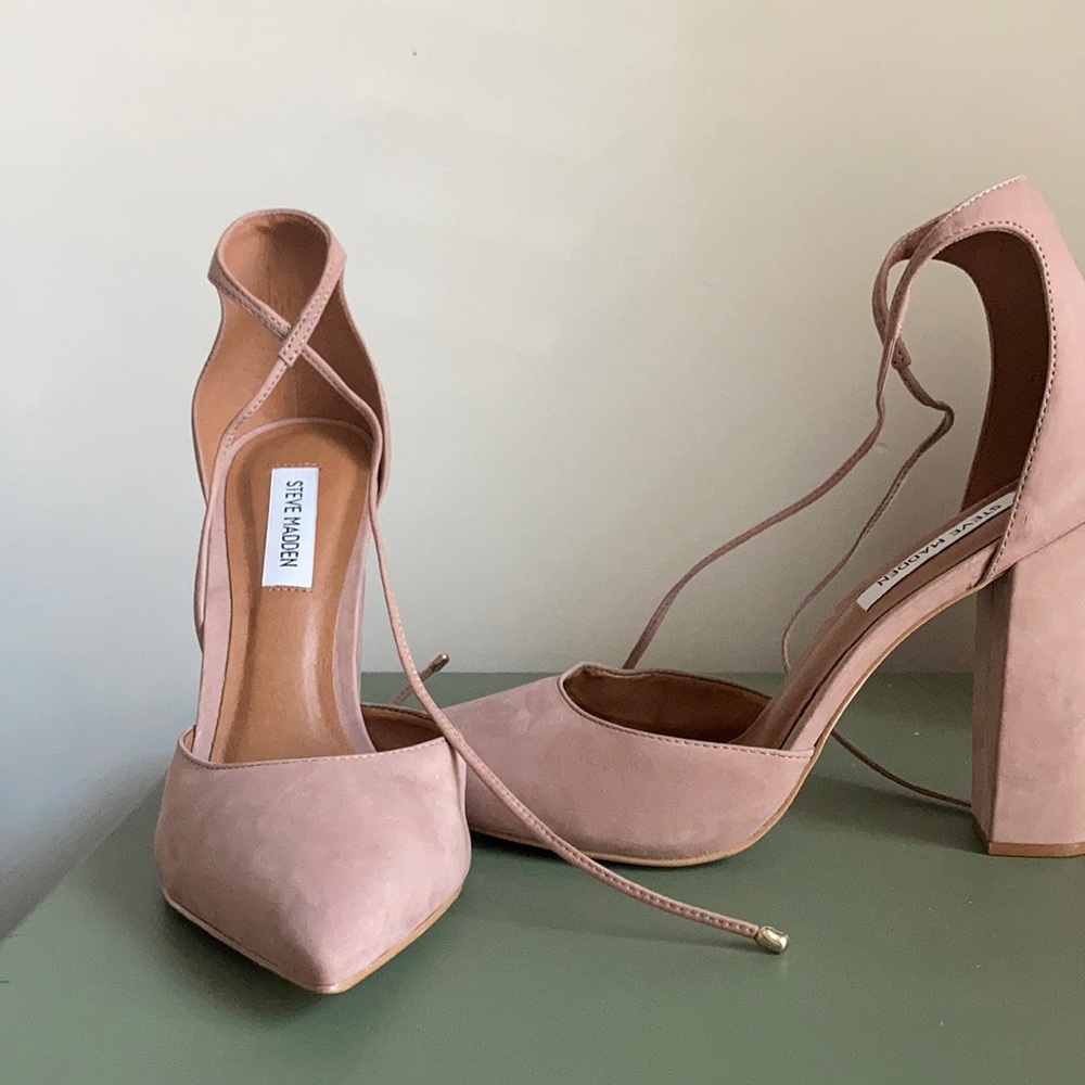 Mauve Suede Steve Madden High Heel